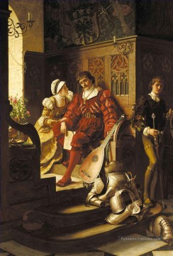 Devoir historique Regency Edmund Leighton Peinture à l'huile